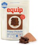 Equip Prime Chocolate Protein Powder - Gut-Friendly, Low Sugar Protein Shake Powder with Grass-Fed Beef & Natural Collagen - Rich & Creamy Mix - 21g Per Serving - Whey & Dairy-Free (30 Scoops)