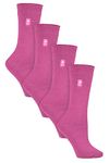 HEAT HOLDERS Ultra Lite - 4 Pair Multipack Ladies Thermal Socks | Ultra Thin Warm Socks for Dress Socks in Winter