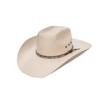 Stetson and Dobbs Hats SSSQRE-7940 Square,Eyelets, Reg Oval Cowboy Hat, Natural - L-XL White