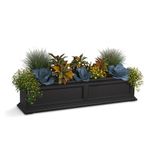 Mayne Inc. Fairfield 5823B Window Box Planter, 4-Foot, Black