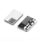 sharge Disk Pro 1TB Portable SSD with Active-Cooling Fan, 4-Port Hub with HDMI 2.1, 10 Gbps Built-in Cable, Magnetic External Solid State Drive for MacBook, PC and More-White