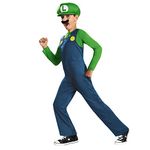 Disguise Nintendo Super Mario Brothers Luigi Classic Boys Costume, Small/4-6