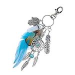 whllly Dream Catcher Keyring Decorative Handbag Buckle Charm Creative Bag Car Key Pendant for Women Lady Girls Decoration