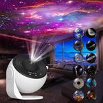 Aimetoile White Galaxy Projector for Kids 12 in 1 Planetarium Star Galaxy Night Projector