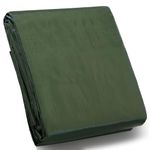 STARPYNG Tarp Cover Waterproof,140g/m² Heavy Duty Poly Tarps Cover Suitable for Reinforced Edges of roofs, Camping, Patios, Swimming Pools, Boats (Green-140gsm, 4m x 5m)