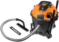 WEN 10-Amp 9.25-Gallon 6.5 Peak HP Wet/Dry Shop Vacuum and Blower with 0.3-Micron HEPA Filter, Hose, and Accessories, Black