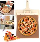 Leuik Sliding Pizza Peel, Non Stick Pizza Slider Paddle for Pizza Transfer, Pizza Peel Spatula Paddle with Handle for Oven, Pizza Smart Slider Paddle, Kitchen Essential Baking Easy Sliding Pizza Board