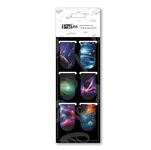 Papboo Pack of 6 Galaxy Bookmarks,Matte Finished Gifts for Book Readers Writers,Aesthetic Bookmarks