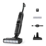 Tefal X-CLEAN 4 Cordless Wet & Dry Vacuum Mop – Hard Floor Cleaner with Self-Cleaning, Smart Sensor, Self-Propelled Brush-Roll, 50 Min Battery, Lightweight Design, Grey GF5035M0