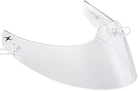 TronX Lexan Clear Anti-Fog/Anti-Scratch Round Style Hockey Goalie Throat Protector