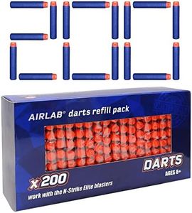 Airlab 200 Piezas Balas Dardos para Nerf, Munición de Espuma de Juguete, Azul