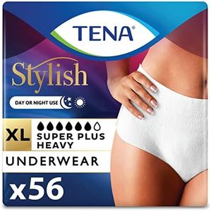 Tena Incontinence Underwear for Women, Super Plus Absorbency, Xlarge, 56 Count