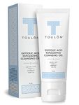 Touloon Glycolic Acid Facial Cleanser: Alpha Hydroxy Face Wash With Aha, Lactic Acid, Vitamin C & Rose Hip To Exfoliate Dry, Sensitive Skin, Reduce Acne & Brighten Age Spots For Men & Women