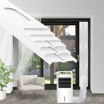 NWESTUN Portable Air Conditioner Sliding Door Vent Kit, 2024 New Upgrade Portable Air Conditioner Window Kit for Sliding Door, Max length 90inches, Ac Vent Kit for Exhaust Hose with 5.1"/13cm Diameter