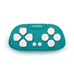 Mini Wireless Controller, Manba Remote for Switch/OLED, MacOS,Windows and Android with Strap and Cable,Designed for Classic Games (Blue)