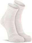 Fox River Womens Wick Dry Heavyweight Sport Quarter Crew (2 Pair Pack) Athletic-socks, White, Large US