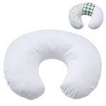 Winmany Baby Waterproof Nursing Pillow Cover Newborn Breastfeeding Pillowcase Soft Replaceable Slipcover for Boys and Girls (White)