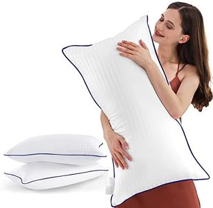 SEMZSOM Luxury Hotel Collection Bed Pillows for Sleeping Standard Size Set of 2, Comfy & Supportive Pillow Core for Side or Back Sleepers