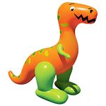 BANZAI T-Rex Terror Mondo Sprinkler, Length: 96 in, Width: 80 in, Inflatable Outdoor Backyard Water Splash Toy