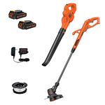 BLACK+DECKER 20V MAX* String Trimmer/Edger and Sweeper Combo Kit, 10-Inch (LCC222)