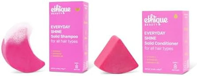 Ethique Beauty Everyday Shampoo & Conditioner Bar Set for Shiny Hair with Vitamin C