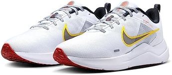 Nike Women's Downshifter 12 Shoes, White, Yellow, red, Blue, Black, 6.5 UK