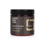 Every Man Jack Beard Butter - Sandalwood | 120 ml - 1 Jar | Naturally Derived, Parabens-free, Pthalate-free, Dye-free, and Certified Cruelty Free