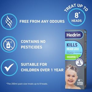 Hedrin Head Lice Shampoo 200ml – Treatment for Lice Removal