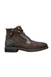 IVACHY Mens Suede Ankle Boots Combat Style Lace up Zip Closure fashion work Shoes Gents Size UK 7 to 12