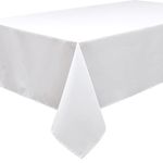 Home Direct Extra Large Rectangular Fabric Tablecloth Table Cover 150x250cm 59"x98" White