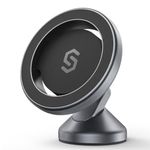 SYNCWIRE for MagSafe Car Mount - 360° Rotation Magnetic Phone Holder for Car Dashboard, Strong Magnets Car Phone Holder Mount Compatible iPhone 16 Pro Max 15 14 13 12,Samsung - MagSafe Car Accessories