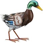 Regal Art & Gift Mallard 17.75 inches x 7 inches x 15.25 inches Metal Walking Duck - Lawn and Garden Outdoor Statues