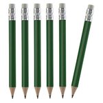 TH Golf 100pcs Golf Pencils, 4 Inch Mini Pencils Half Pencils with Eraser Sharpened Wood Mini Round Pencils for Schools Wedding Corporate Multiple Colours (Dark Green)