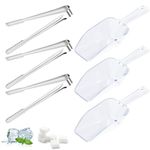 6 Pcs Sweet Tongs and Scoops, Ice Tongs Mini Sweet Tongs for Pick Mix, Small Sweet Scoops for Pick N Mix, Measuring Shovel Spoon Serving Tongs for Candy Bar