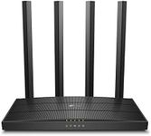 TP-Link AC1200 Gigabit WiFi Router (Archer A6) - Dual Band MU-MIMO Wireless Internet Router, 4 x Antennas, OneMesh and AP mode, Long Range Coverage