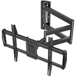 MOUNTUP Full Motion TV Wall Mount with 30” Extension & Tilt & Swivel for Most 42-75 Inch TVs, Long Arm TV Mount Corner Bracket Articulating Arm Mount, Max VESA 600x400mm and Up to 99 lbs, MU0057-L