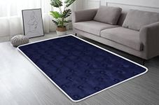 Springtek Roll-Up Travel Lite/Guest Bed/Floor Mat | Mattress 1 inch Single PU Foam Mattress (Blue) (L x W: 72 inch x 36 inch)(72x36 inches)