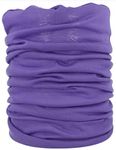 UK-UNIQUE Multifunctional Headwear Neck Scarf Bandana Balaclava Face mask Headband Hairband Tube Gaiter Stretch Snood for Sports Yoga Running Cycling Hiking (Purple)