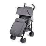 Ickle Bubba Discovery Prime Pushchair (Graphite Grey) – 6 Months to 22kg (Approx. 4 Years*), Lightweight & Compact Stroller, One-Hand Recline, UPF 50+ Hood, Buggy Organiser, Storage Bag & Rain Cover