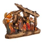 Kurt Adler Nativity Set, Multicolor, 7" Tall