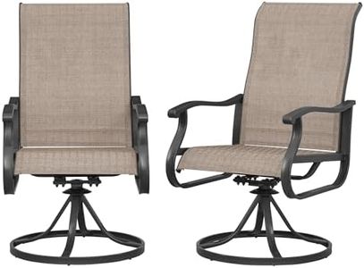 Amopatio Outdoor Swivel Rocker Chairs Set of 2