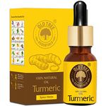 Old Tree Pure Turmeric Essential Oil for Skin, Hair, Face and Dry Nails (15ml) - Undiluted and Natural Haldi Oil with Dropper for Anti-Ageing, Aromatherapy and Pain Relief