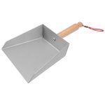 HEMOTON Small Metal Dustpan Short Handle Heavy Duty Vintage Dust Pan Dust Shovel for Fireplace Garage Workshop Tabletop