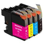 HI-VISION® 4 Packs Compatible Brother LC-103 LC103 XL High Yield Black,Cyan,Yellow,Magenta Ink Cartridges Replacement for DCP-J152W,MFC-J245,J285DW,J450DW,J470DW,J475DW,J650DW,J870DW,J875DW Printer