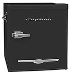 CURTIS INTERNATIONAL EFR176-BLACK 1.6 Cu Ft Retro Bar Fridge with Side Bottle Opener, Black