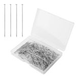 600pcs Fine Straight Pins, 1.4in Flat Head Pins Metal Dressmaker Pins Reusable Satin Pins Beading Pins for Earring Pendant Jewelry Making Crafts Sewing