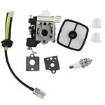 HURI Carburetor Air Filter Gasket Primer Bulb Fuel Line Kit for Echo ES-250 PB-250 PB-250LN Handheld Blower