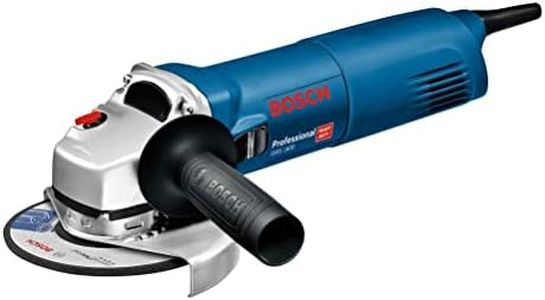 Bosch Professional GWS 1400 angle grinder (1400 W motor, 125 mm disc diameter, backing flange, protective guard, locking nut, two-hole spanner, in carton)