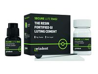 Wizdent SECURE LUTE RMGI - The Resin Fortified GI Luting cement (15 g Powder and 7 ml Liquid),Dental Luting RMGI GIC Cement for Crowns And Bridges