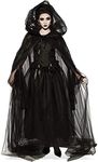 Rubie's unisex adult Women's Hooded Cape, Black, One Size Party Supplies, Black, One Size EU